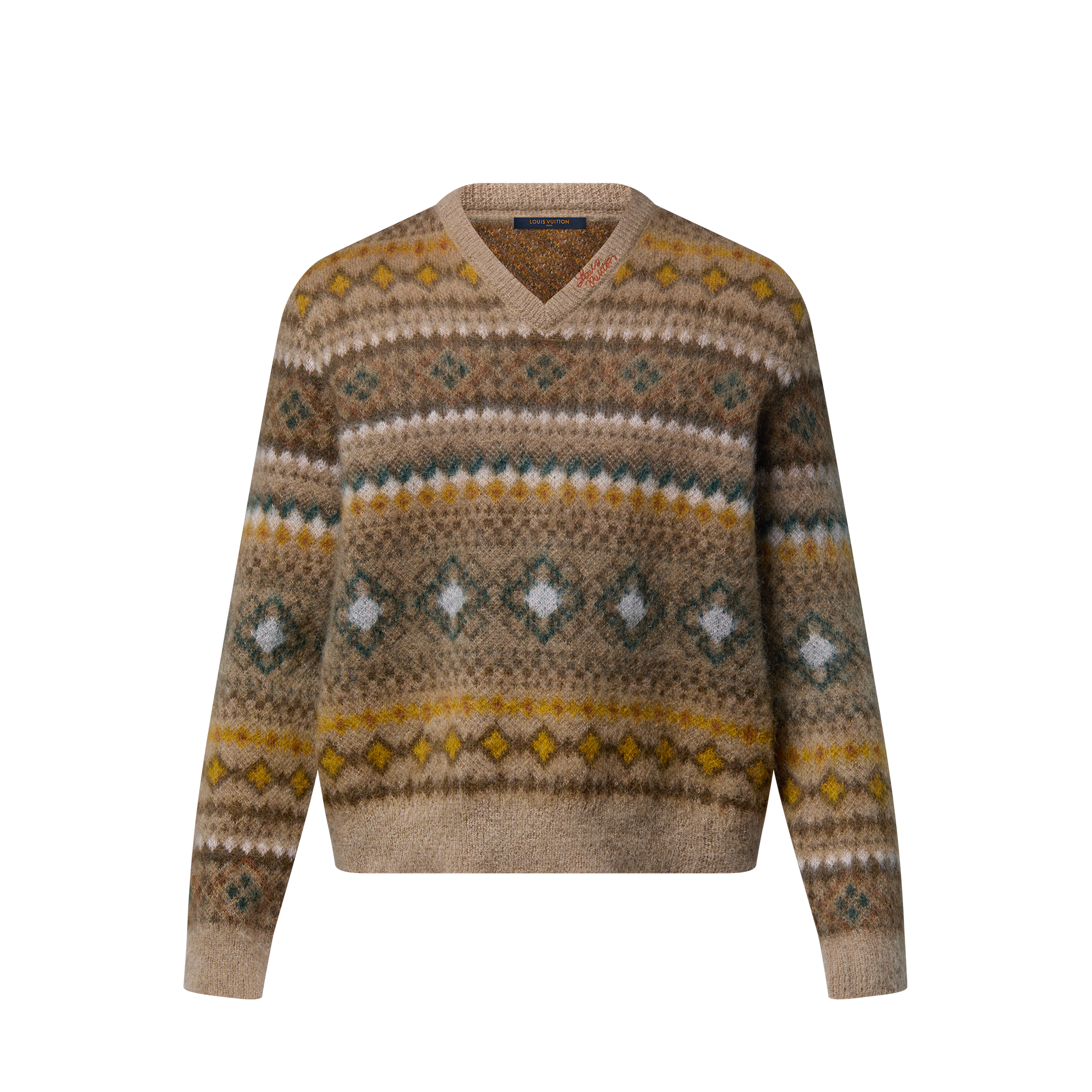 Mohair Blend Fair Isle Pullover - Ready-to-Wear | LOUIS VUITTON